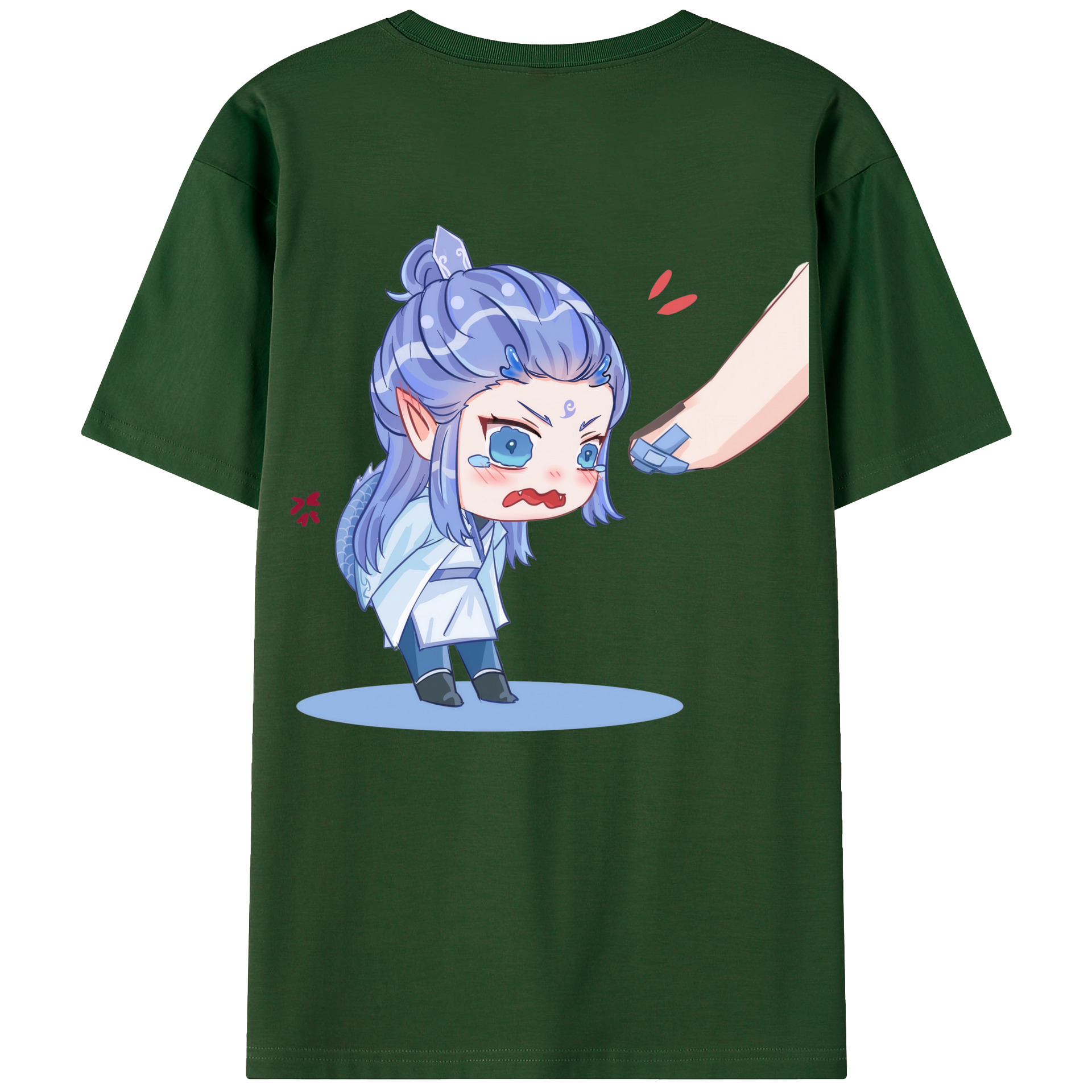 （画像用） Ne Zha 2 ナタ 魔童の大暴れ 綿100％半袖Tシャツ（背面プリント）